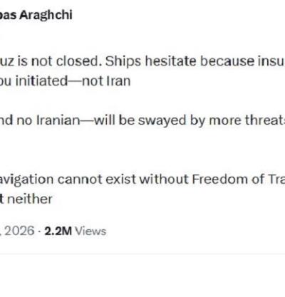 تشریح وضعیت در تنگه هرمز توسط وزیر خارجه