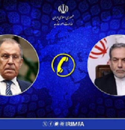 گفتگوی تلفنی وزرای امور خارجه جمهوری اسلامی ایران و روسیه